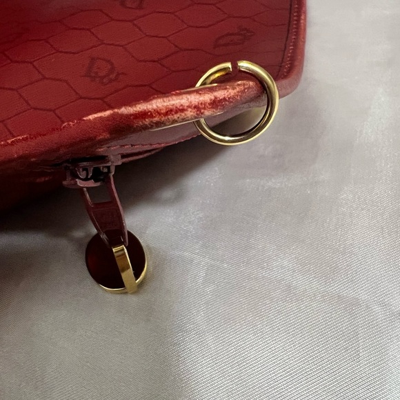 Dior Red Vintage Logo Bucket Bag - Picture 15 of 16